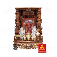 Bàn thờ Thần tài bằng gỗ Cẩm Lai đẹp(Model T.1CL.TOD.6088.005) 