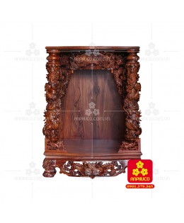 Bàn thờ Thần tài bằng gỗ Cẩm Lai đẹp(Model T.1CL.TOD.81