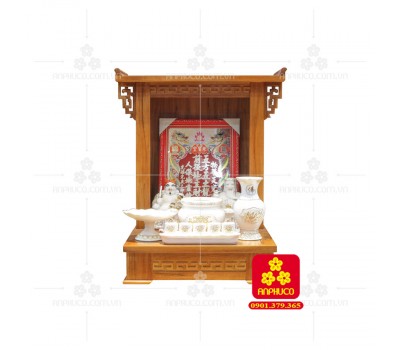 Bàn thờ ông Địa bằng gỗ gỏ đỏ(Model: T-1GD.TOD.4868.008)